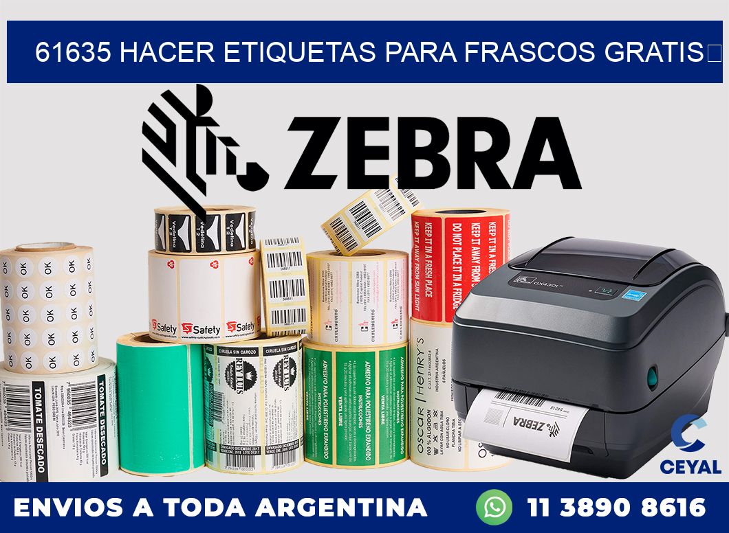 61635 Hacer etiquetas para frascos gratis 